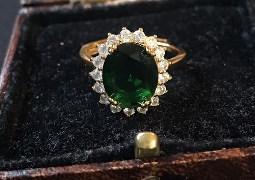 Vintage style green gemstone - vintage,