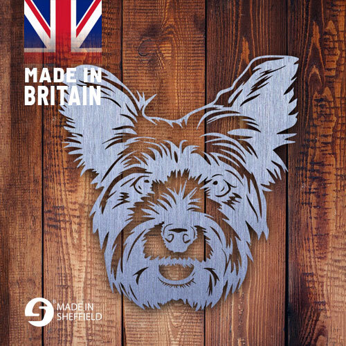 Rusty metal yorkie yorkshire - 'yorkie',
