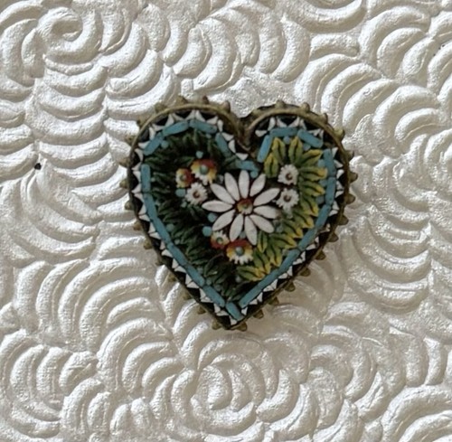 Vintage heart floral micro - vintage,