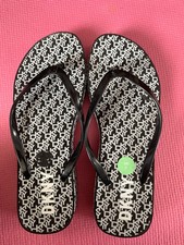 *DKNY* black & white flip flops UK 7