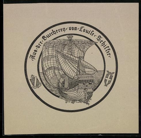 Exlibris louise schiffer - exlibris,