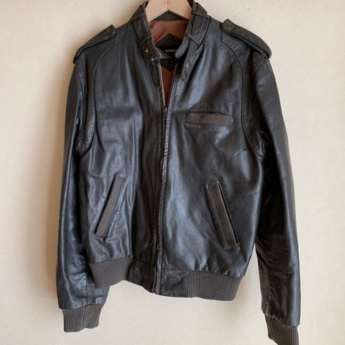Vintage gray leather rider - gray,