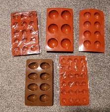Easter Egg & Half Sphere Silicone Mould lot Chocolate Jelly Mold Baking