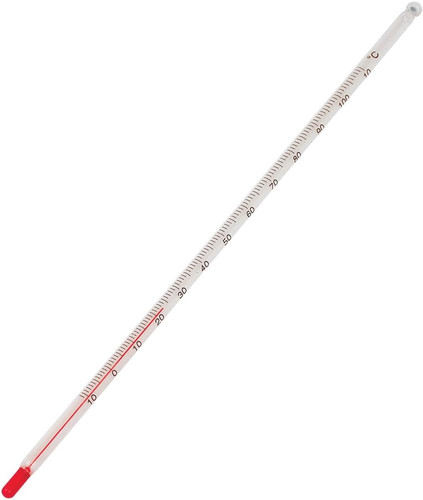 Glass tube thermometer to - tube, -10