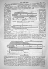 Old 1868 Ordnance Iron Muzzle Loading Gun Fraser 20-Inch 40-Ton Rifle Victorian