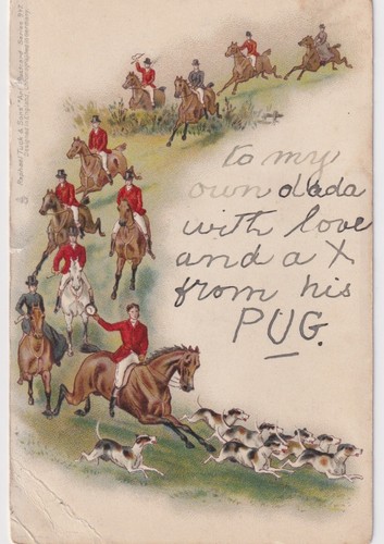 Antique tuck fox hunting - antique,