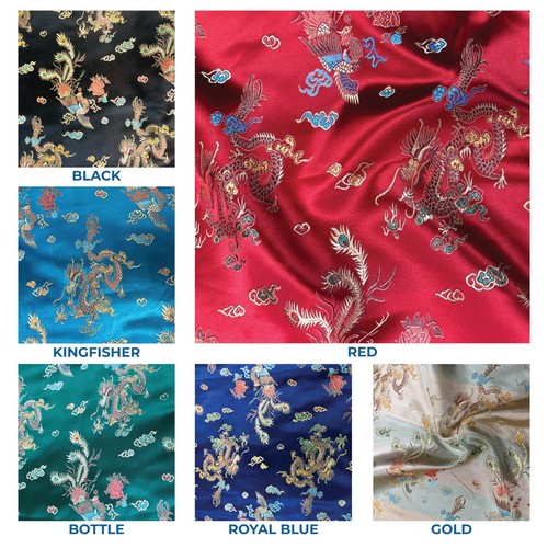 Chinese brocade fabric - brocade, dragon