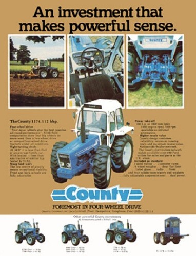 Vintage county tractor 774 - a3,