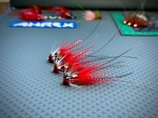 Salmon Flies - 3x Ayrshire Red