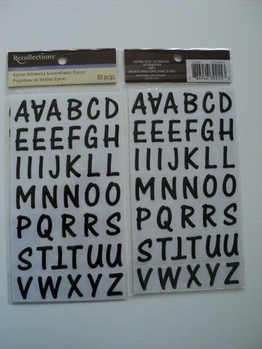 Recollections epoxy alphabet - recollections,