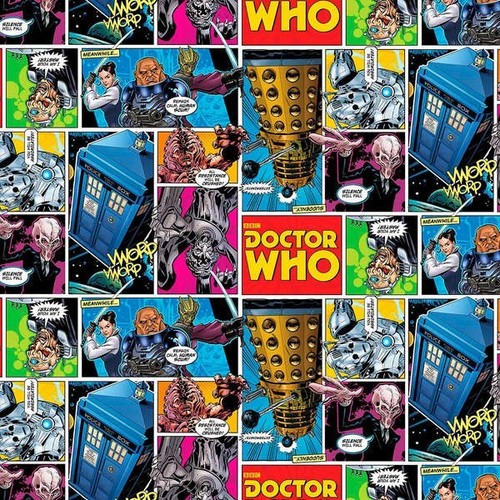 Fat quarter doctor who - doctor,