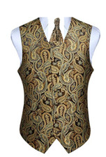 Men's Paisley Waistcoat + Tie