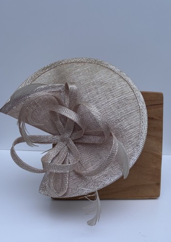 Fascinator wedding gold - fascinator,