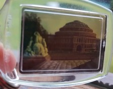 Vintage Keyring*Royal Albert Hall*1980's*colour slide  plastic key fob*