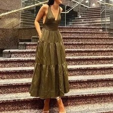 Shona Joy Julianna Linen Maxi