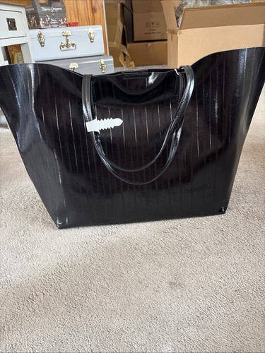 Faux leather part tote - m&s,