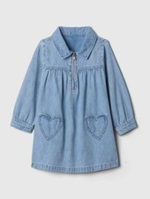 NEXT GIRLS BLUE DENIM HEART