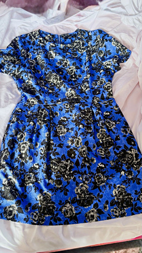 Oasis blue floral jacquard - blue,