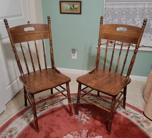 Vintage solid dark oak high - 2,
