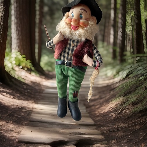 Vintage plastic faced old - old, man