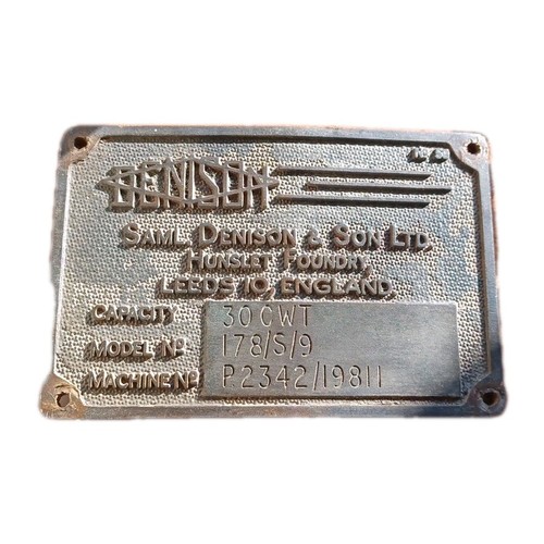 Railwayana brass denison - railwayana,