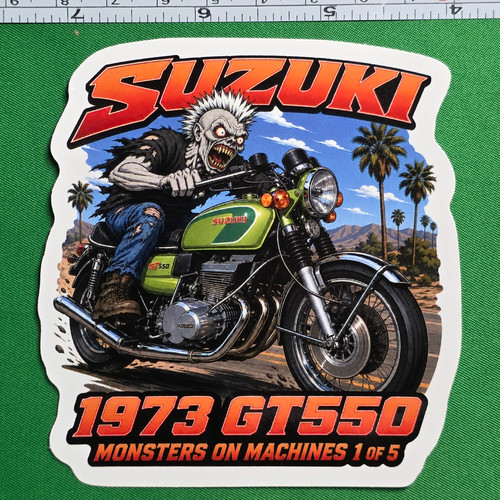 1973 suzuki gt550 9x9cm - suzuki,
