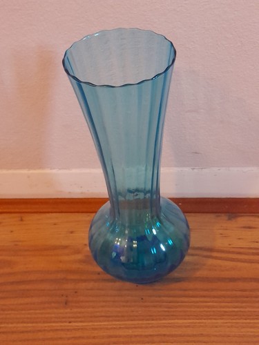 Vintage large ribbed blue - vintage,