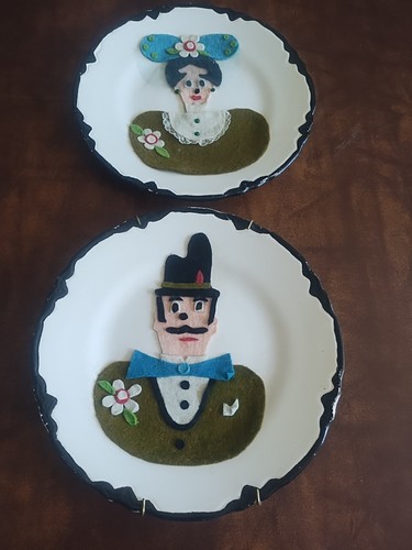 Vintage decorative plates - vintage,