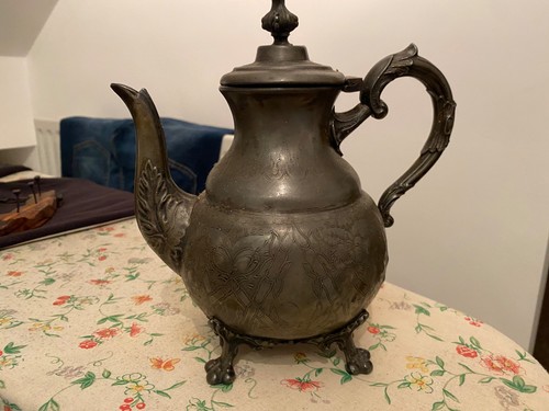 Old pewter pot - pewter,