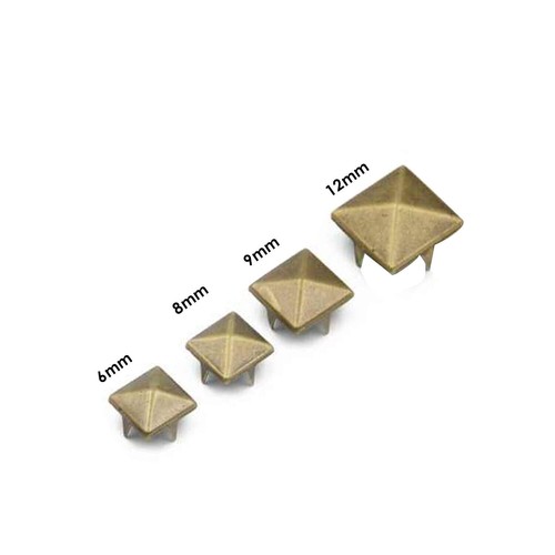 Pyramid shape metal punk studs - shape,
