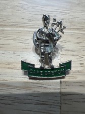 Bag Piper Silver Tone Metal Souvenir Pin -  Cape Breton Island