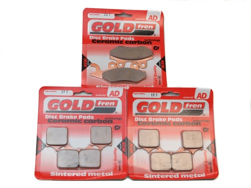 Brake pads front - &, rear