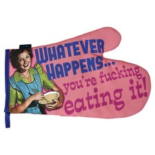 Funny Oven Glove gift. Retro