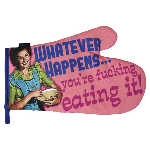 Funny oven glove gift retro - gift.,
