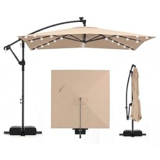 8x8 FT Solar Patio Umbrella