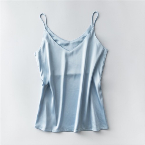 Women satin silk tank - silk,
