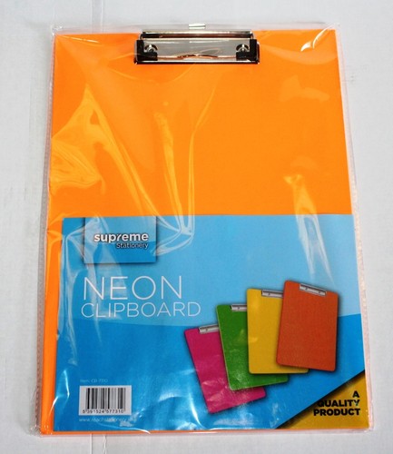 Orange clipboard neon - clipboard,