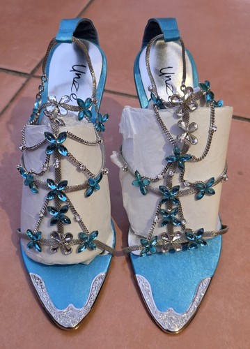 Unze size turquoise - turquoise, satin