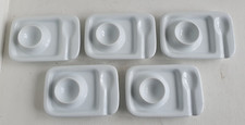 SET OF 5 EGG PLATES WITH