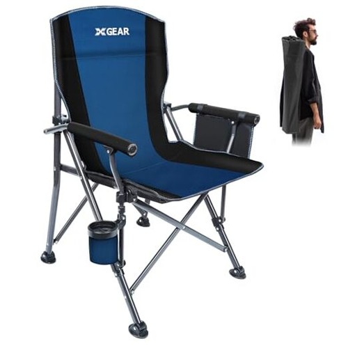 Camping chair with padded hard - chair,