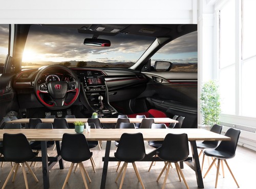 Black steering wheel - black,