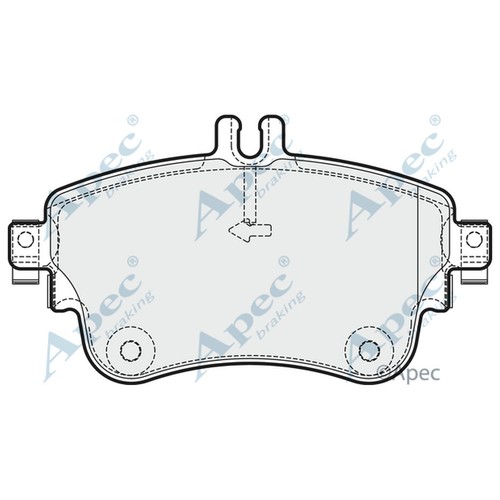 Brake pads set for - set, mercedes