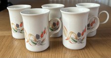 Vintage 90s Churchill Bramble Fayer Set Of 5 Mugs