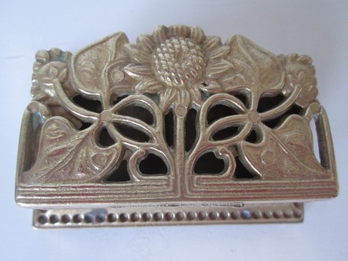 Vintage brass stamp - stamp, box