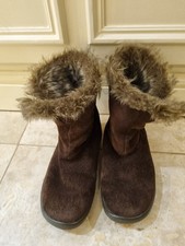 White Stuff Fur Lined Suede Boots Size 5