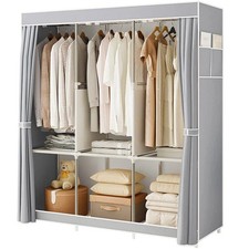 Large Fabric Canvas Wardrobe