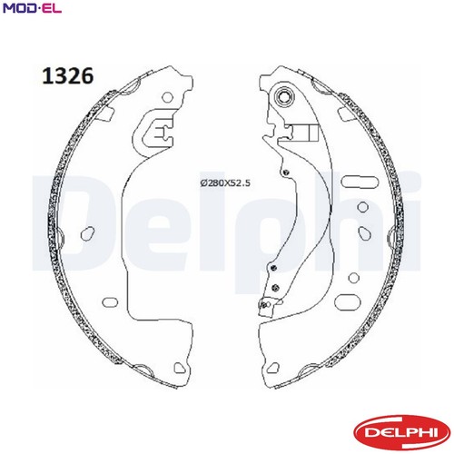 Brake shoe set ls2197 for - ls2197,