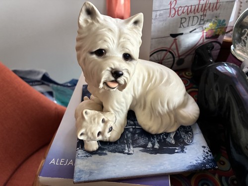 Porcelain white westie - porcelain,