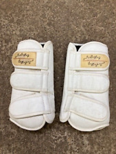 Eskadron white tendon protective exercise schooling boots Cob (used)