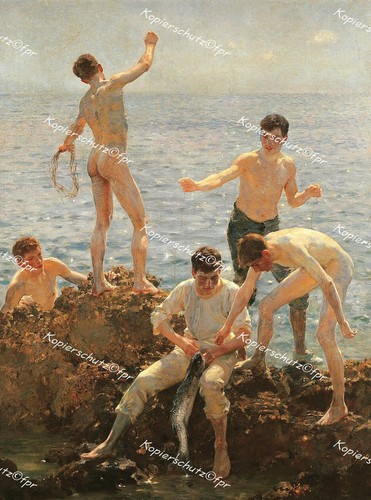 Henry scott tuke - scott, midsummer